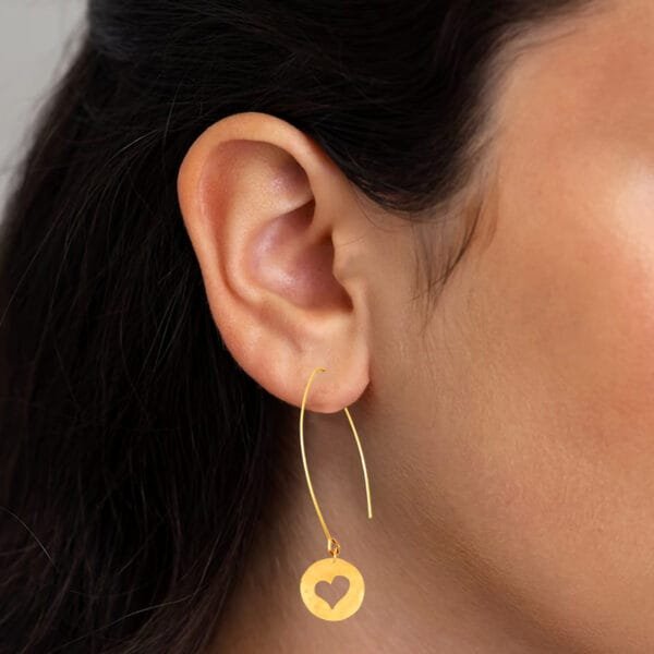 heart earrings Silver