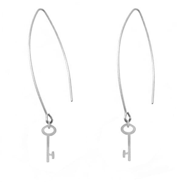 Silver cute earrings