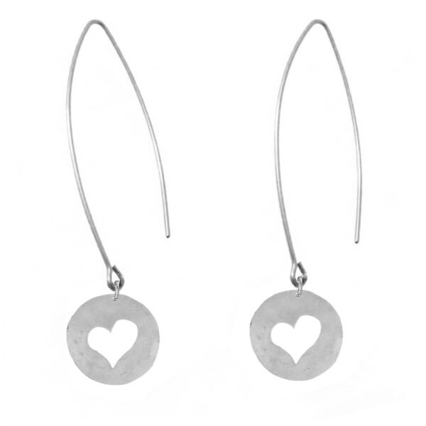 heart earrings Silver