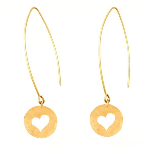 heart earrings Silver