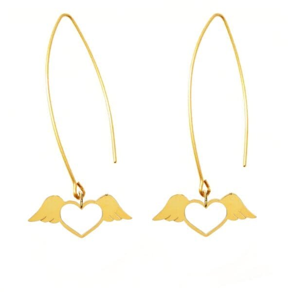 heart earrings Golden