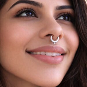 nose ring and septum