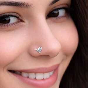 simple nose pin gold