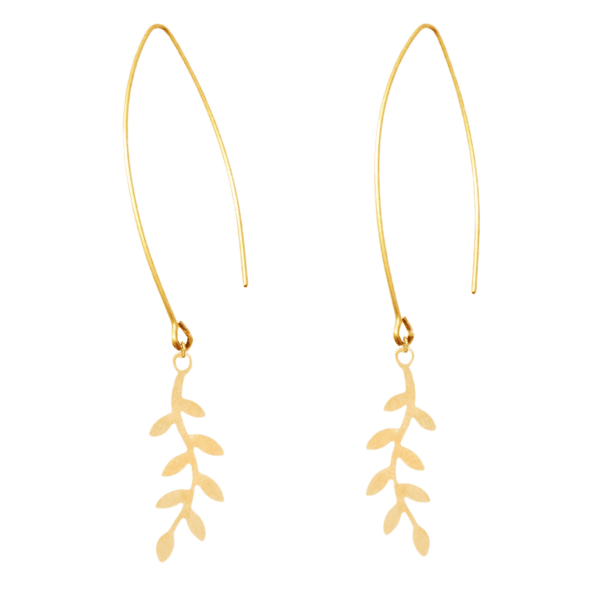 gold drop earrings