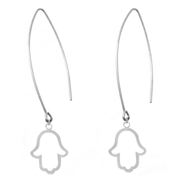 silver dangle earrings