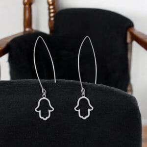 silver dangle earrings