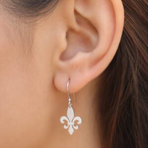 Silver statement earrings