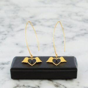 heart earrings Golden