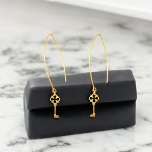 gold dangle earrings