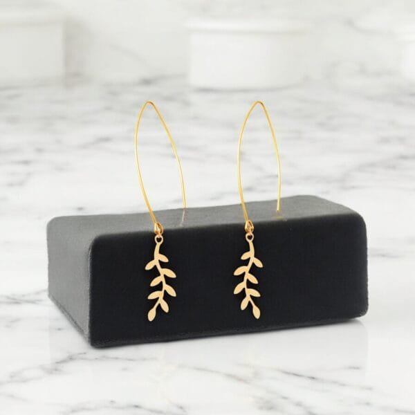 gold drop earrings