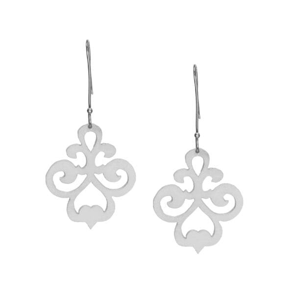 Silver girls earrings