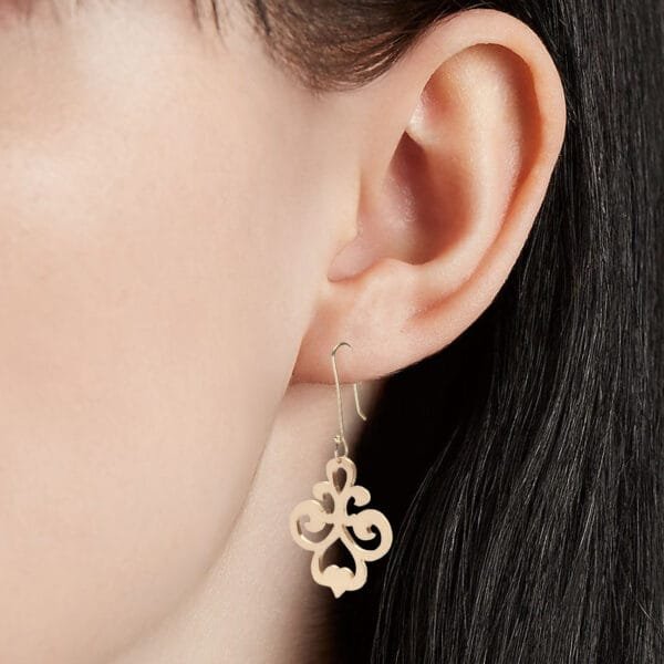 Silver girls earrings