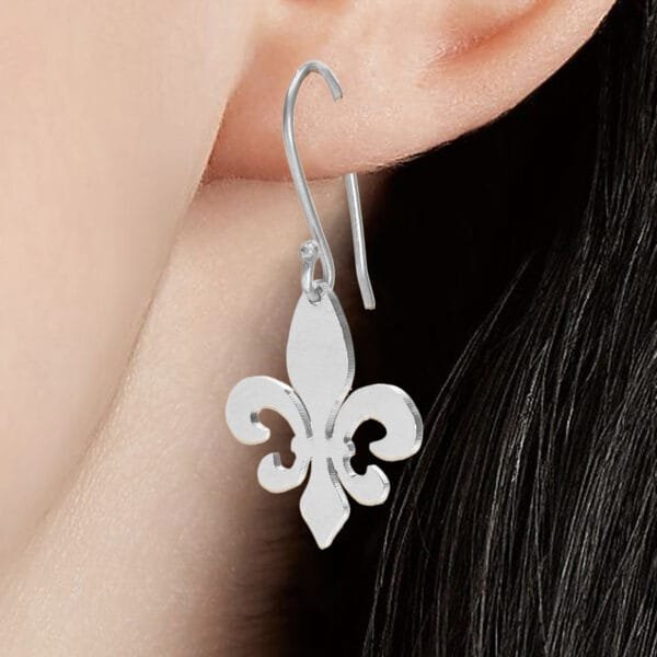 Silver statement earrings