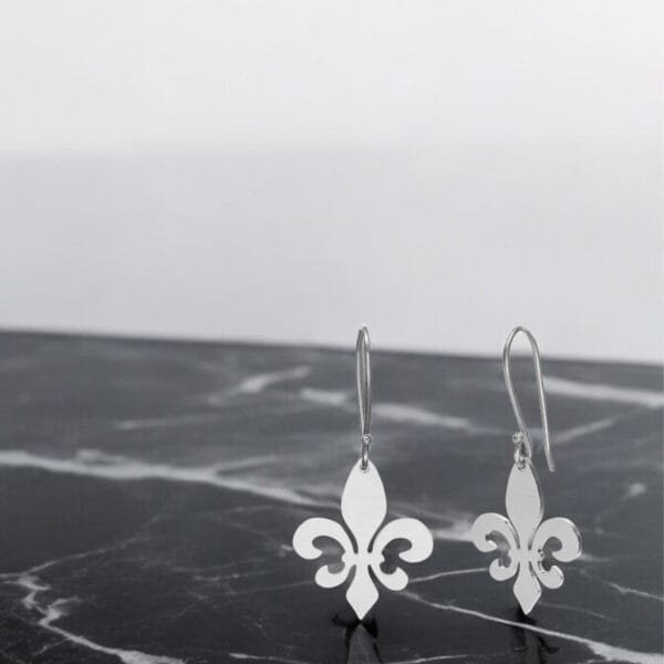 Silver statement earrings