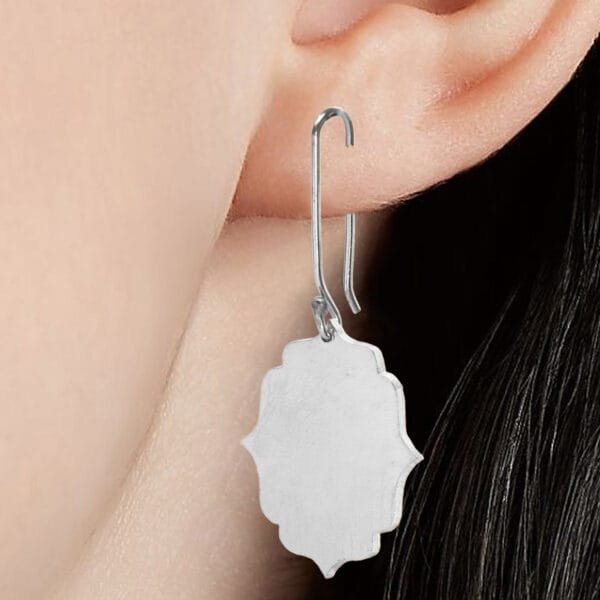 designer earrings Silver