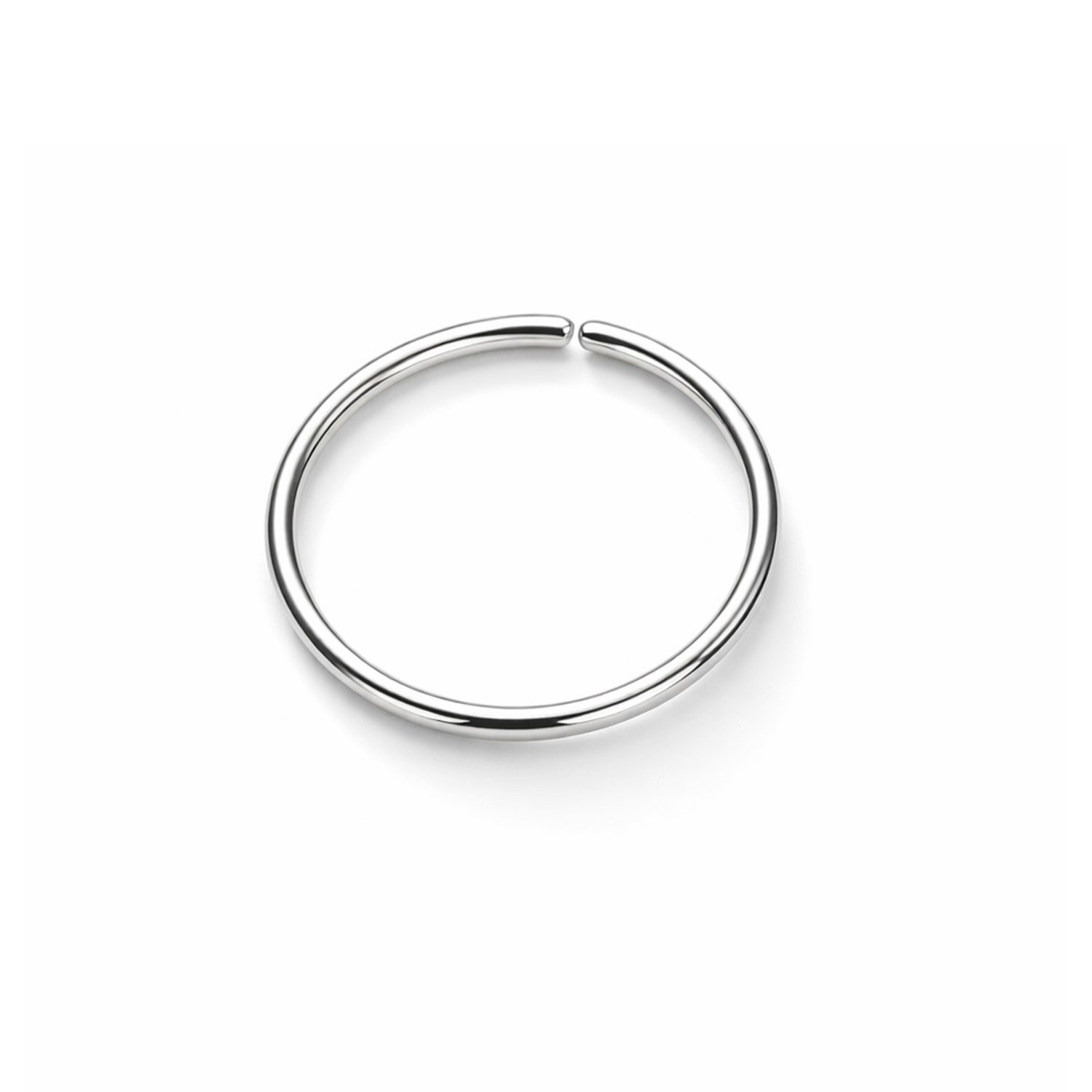 silver nose hoop
