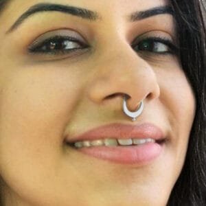 nose ring and septum