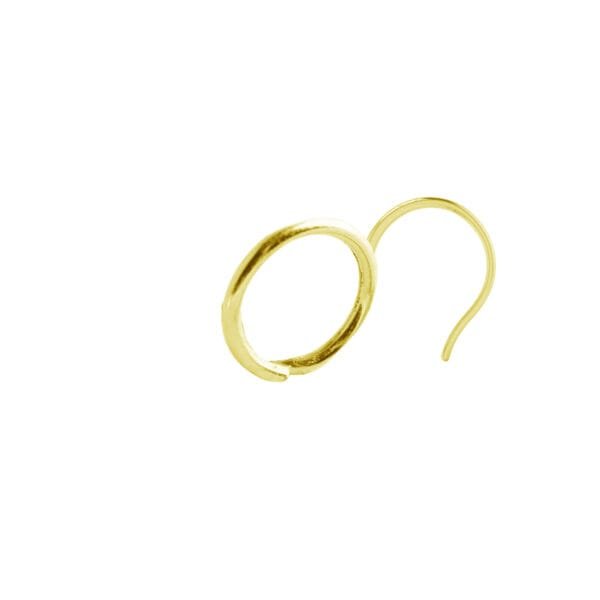 ring nose pin gold