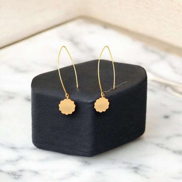silver drop earrings