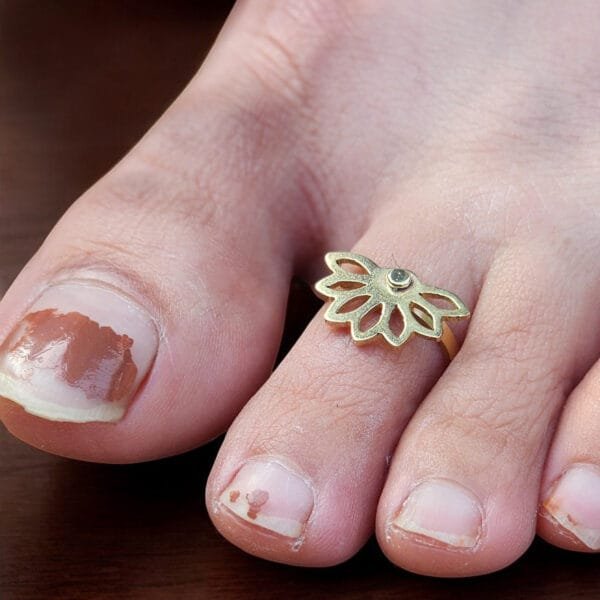 Finger Toe Ring Gold