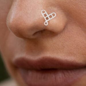 Simple Silver Nose Pin