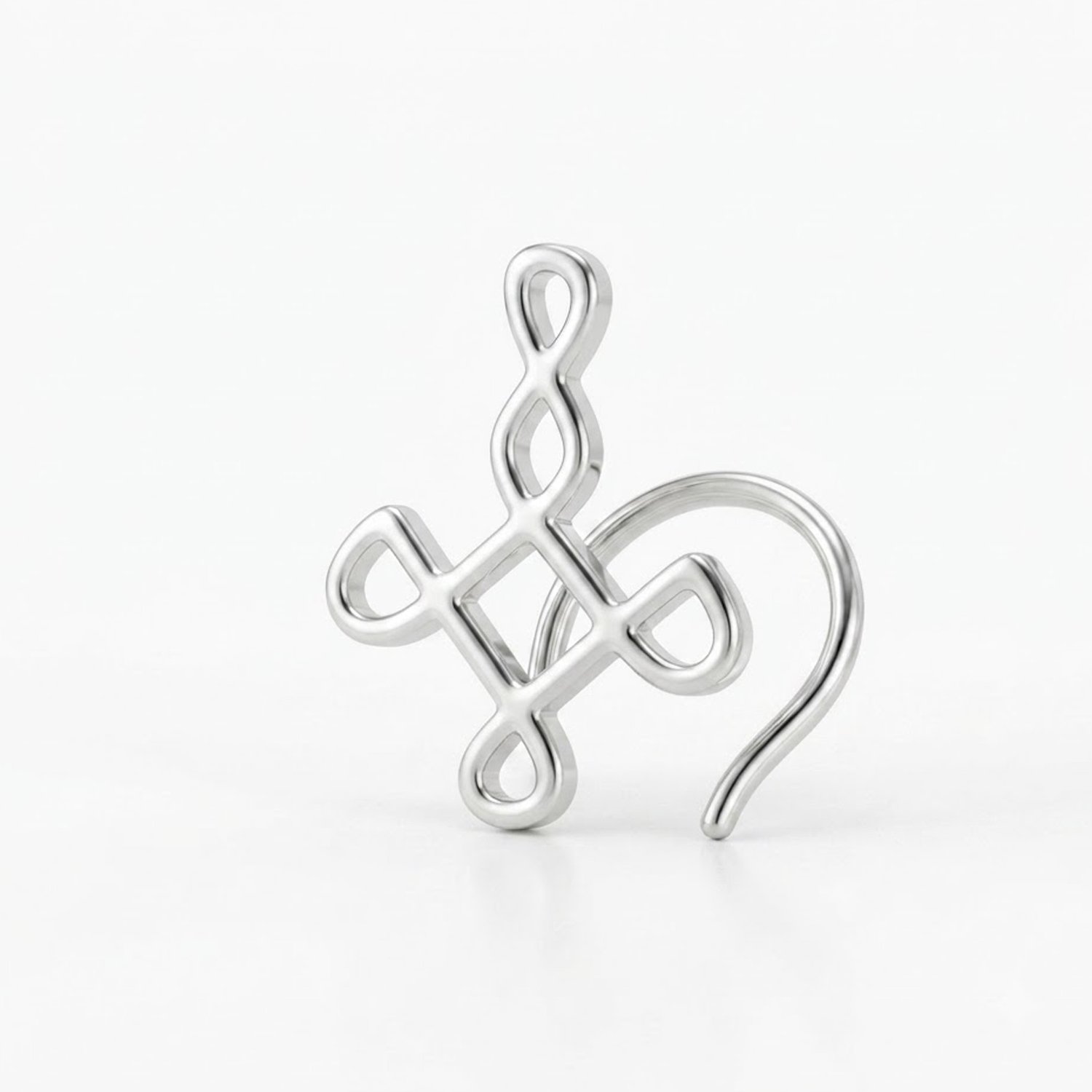 Small Silver Nose Pin