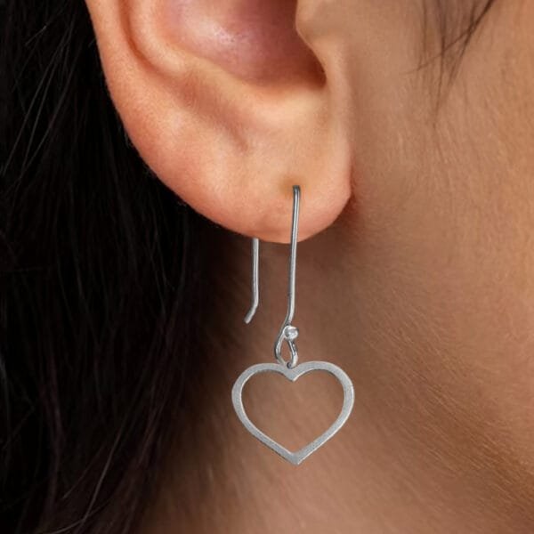 Sterling Silver Heart Earrings