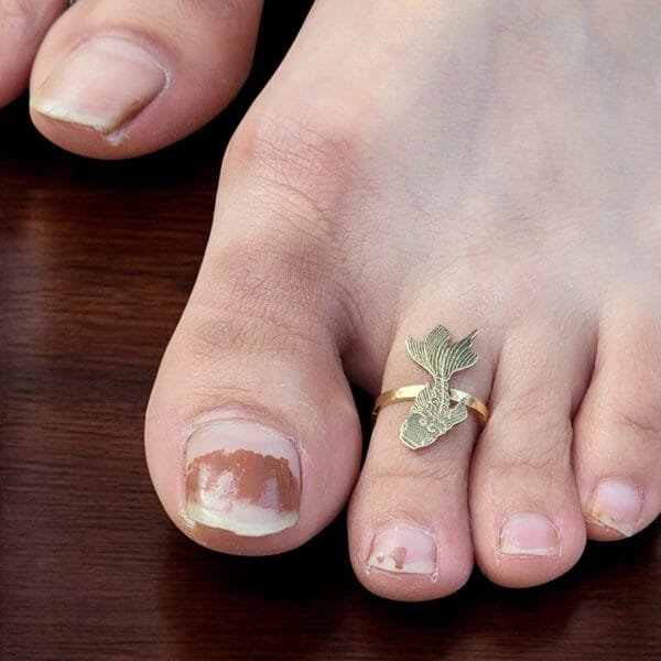 gold toe rings brass