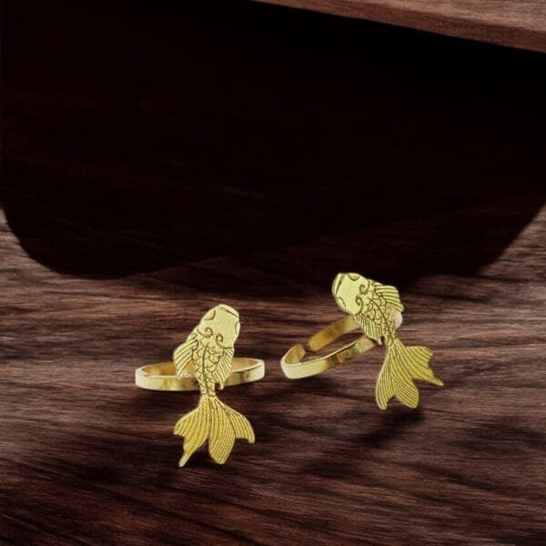 gold toe rings brass