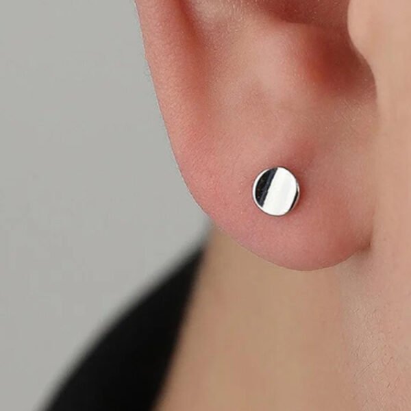 Male Earrings Silver