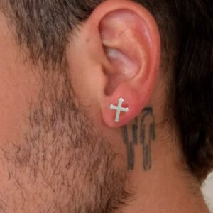 Earrings Silver Stud Men