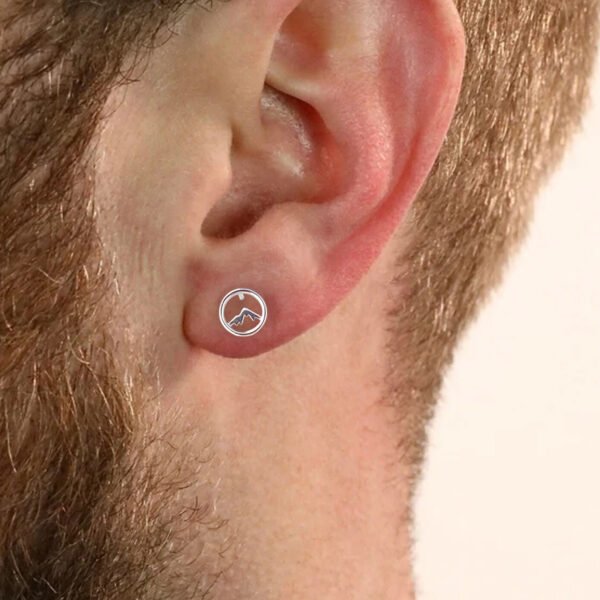 male silver earring Design