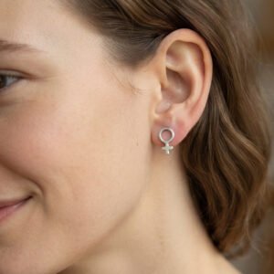 silver tiny stud earrings
