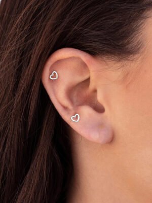 sterling silver stud earrings
