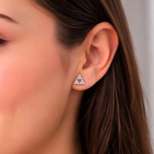 silver ear tops