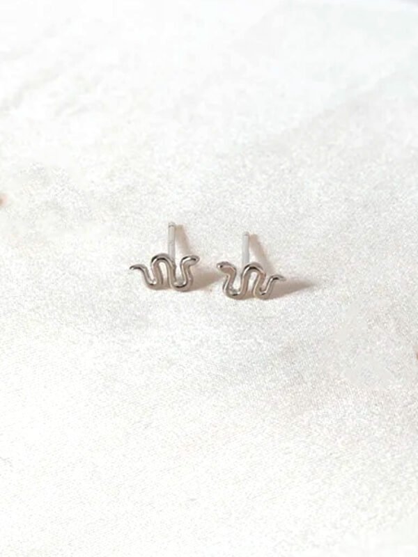silver earrings studs for women