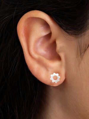 silver sterling earrings studs