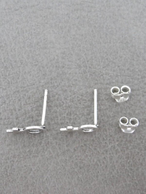 silver tiny stud earrings