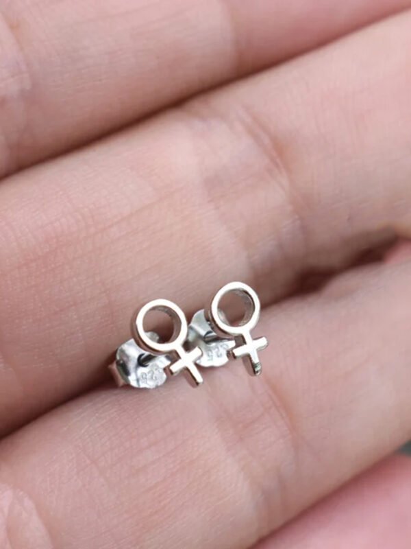 silver tiny stud earrings