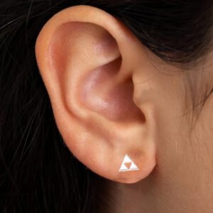 silver ear tops