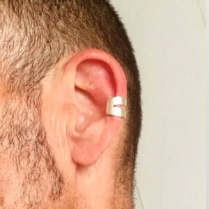 Mens Silver Ear Cuff