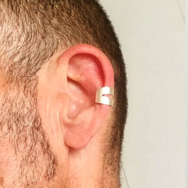 Mens Silver Ear Cuff