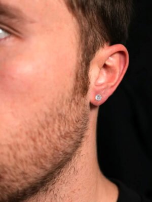 men ear studs