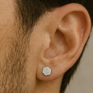 men with stud earrings
