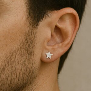 silver studs for men