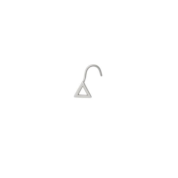 silver metal nose pin