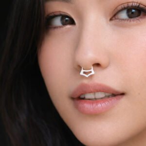 silver septum nose ring