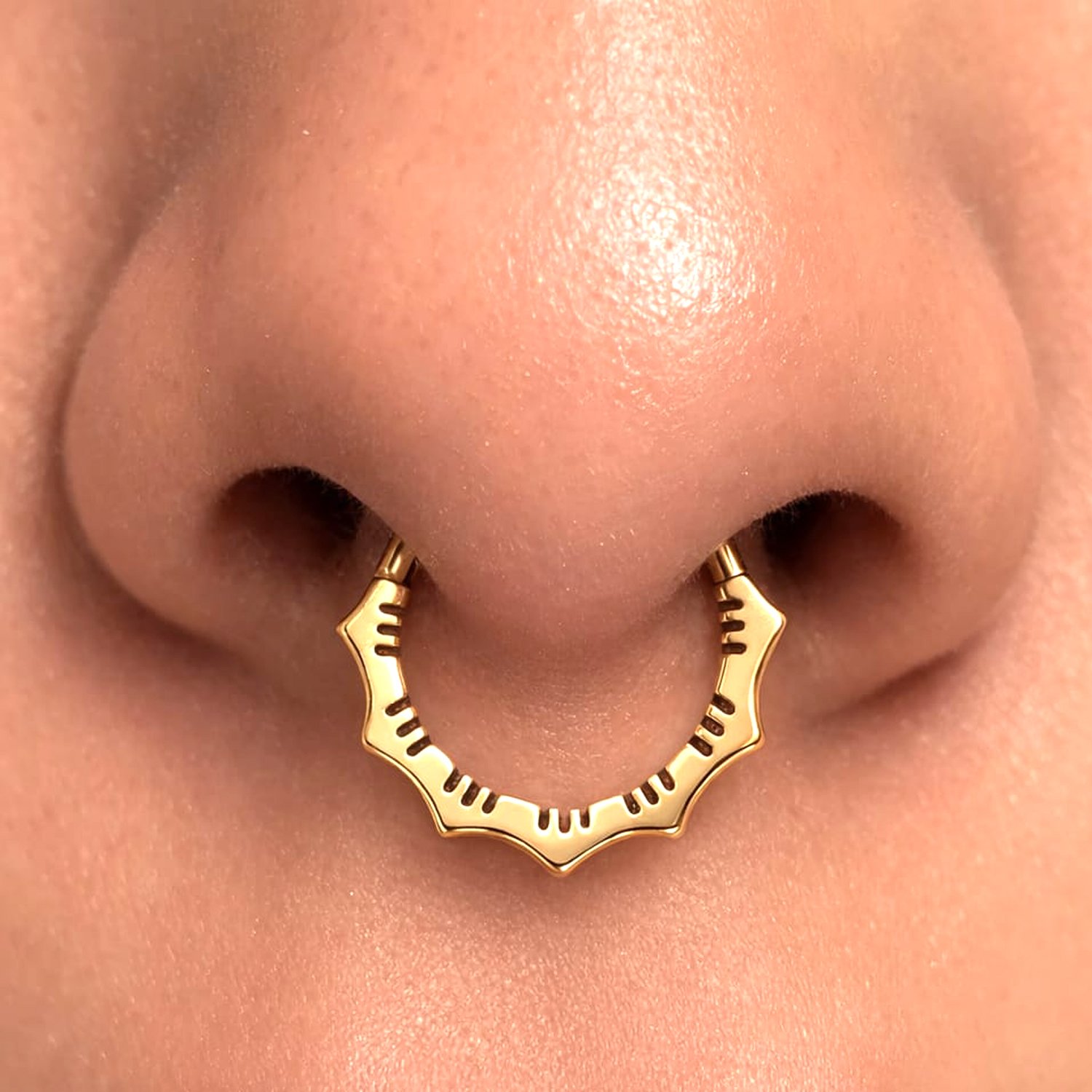 women nose septum jewellery