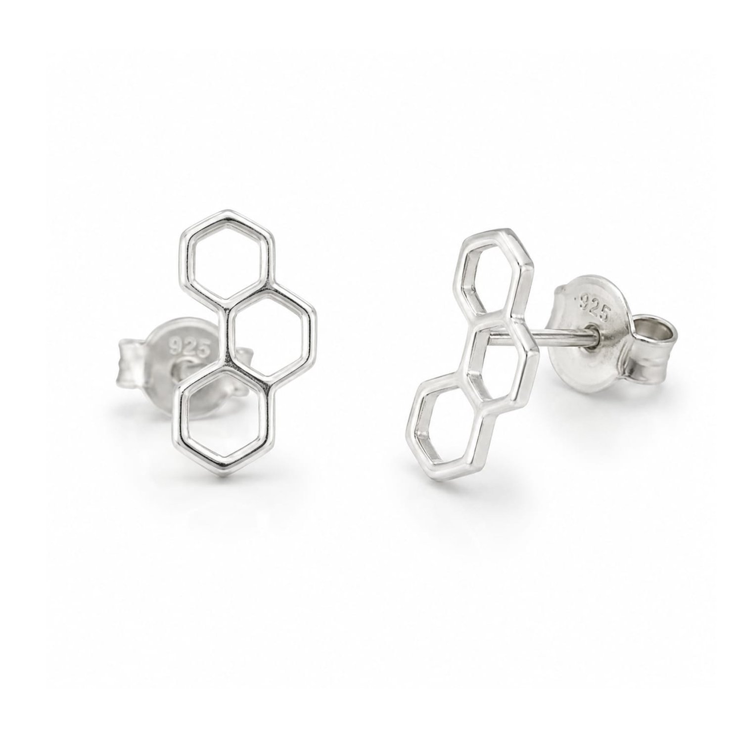 simple silver earrings for women
