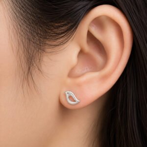 silver earrings tops